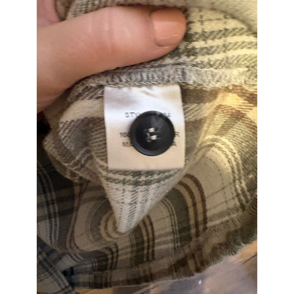 Jodifl Plaid Shacket Oversized Flannel Button Down Jacket Womens M - Picture 6 of 9